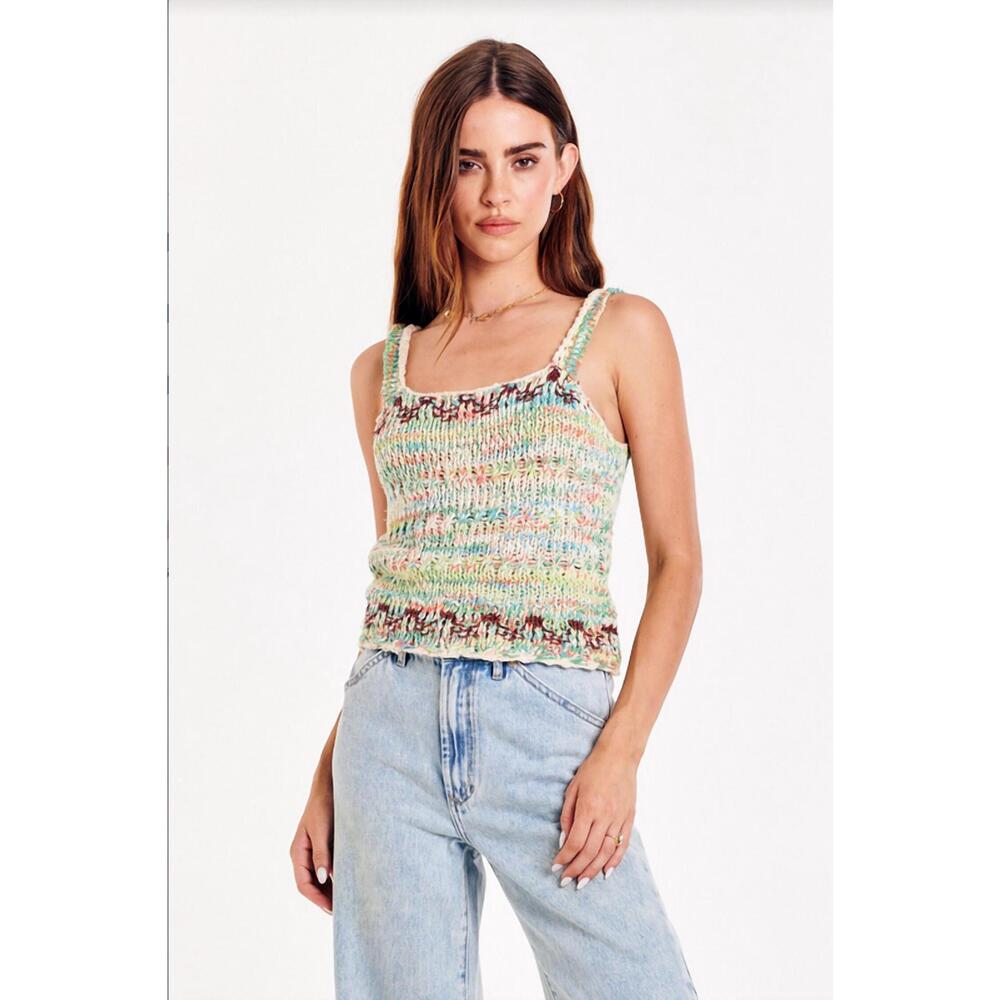 NEW ANOTHER LOVE joelle sweater tank in coachella